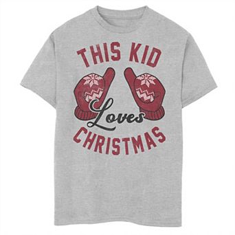 Boys 8-20 This Kid Loves Christmas Graphic Tee