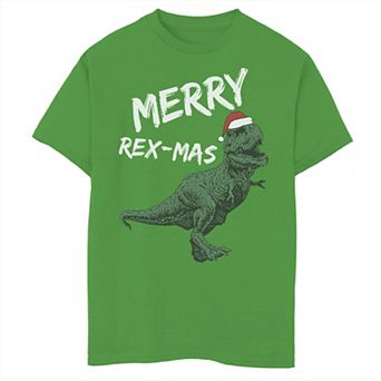 Boys 8-20 Merry Rex-Mas Dinosaur Christmas Graphic Tee