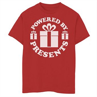 Boys 8-20 Powered By Presents Christmas Graphic Tee