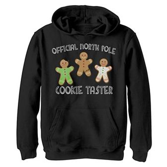 Boys 8-20 Official North Pole Cookie Taster Christmas Graphic Fleece Hoodie