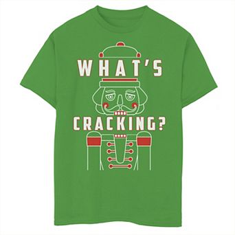 Boys 8-20 Nutracker What's Cracking Christmas Graphic Tee