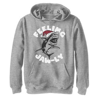 Boys 8-20 Feeling Jaw-ly Shark Christmas Graphic Fleece Hoodie