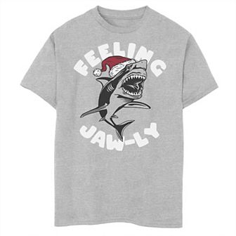 Boys 8-20 Feeling Jaw-ly Shark Christmas Graphic Tee