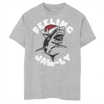 Boys 8-20 Feeling Jaw-ly Shark Christmas Graphic Tee
