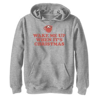 Boys 8-20 Wake Me Up When It's Christmas Graphic Fleece Hoodie