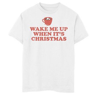 Boys 8-20 Wake Me Up When It's Christmas Graphic Tee