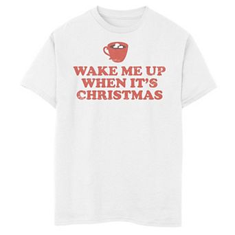 Boys 8-20 Wake Me Up When It's Christmas Graphic Tee