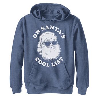 Boys 8-20 On Santa's Cool List Christmas Graphic Fleece Hoodie
