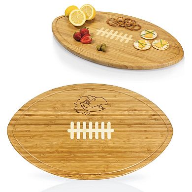 Picnic Time Kansas Jayhawks Kickoff Football Cutting Board & Serving Tray