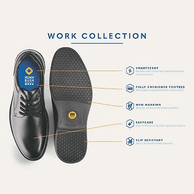 Nunn Bush® Wade Men's Slip-Resistant Oxford Shoes