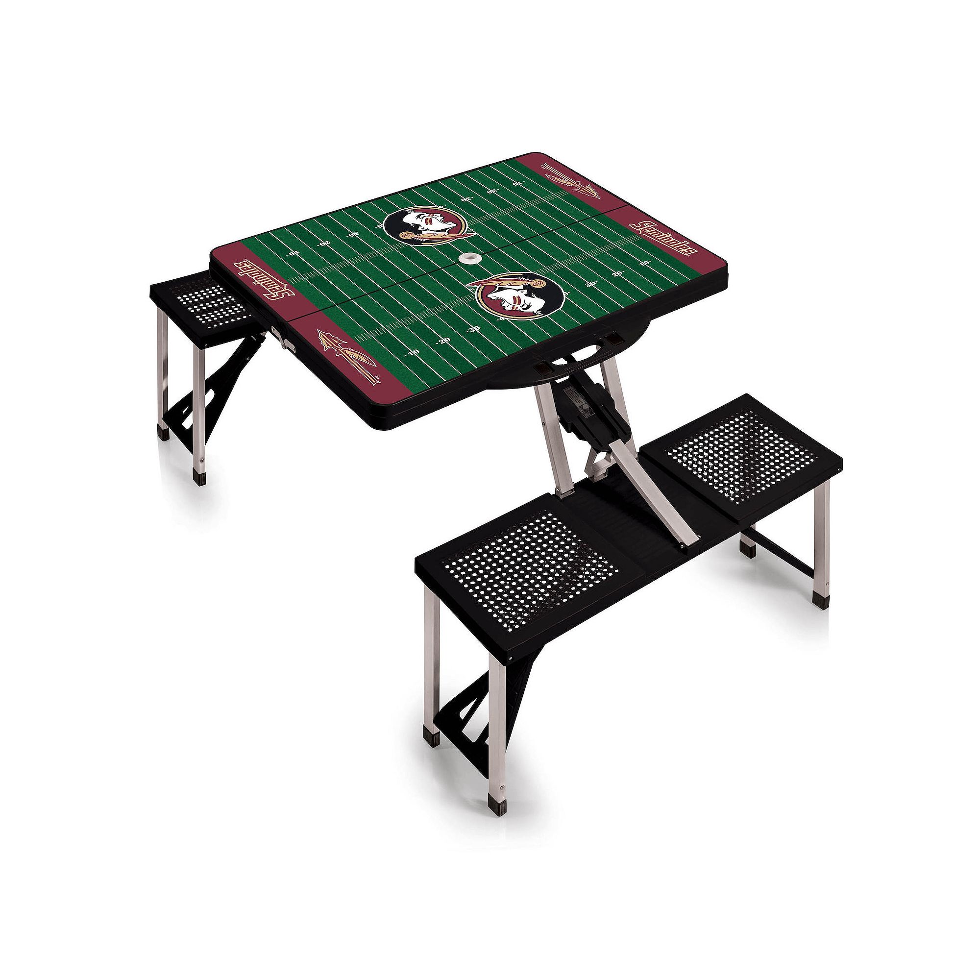 Picnic Time Florida State Seminoles Picnic Table Portable Folding Table wit
