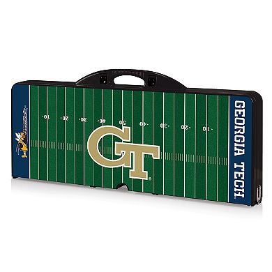 Picnic Time Georgia Tech Yellow Jackets Picnic Table Portable Folding Table with Seats