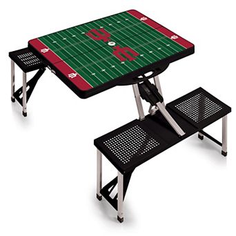 Picnic Time Indiana Hoosiers Picnic Table Portable Folding Table with Seats