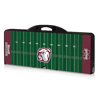 Picnic Time Mississippi State Bulldogs Picnic Table Portable Folding Table with Seats