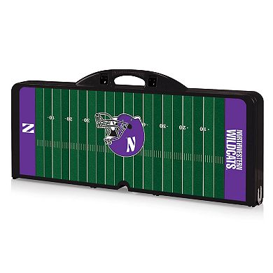 Picnic Time Northwestern Wildcats Picnic Table Portable Folding Table with Seats