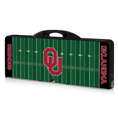 Picnic Time Oklahoma Sooners Picnic Table Portable Folding Table with Seats