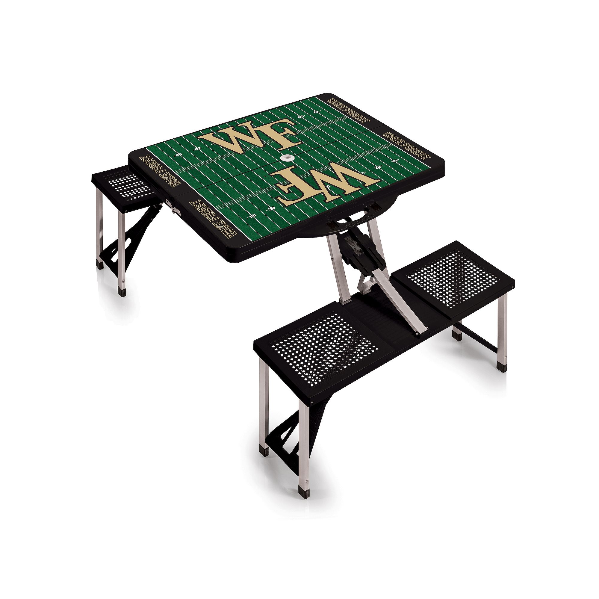 Picnic Time Wake Forest Demon Deacons Picnic Table Portable Folding Table w