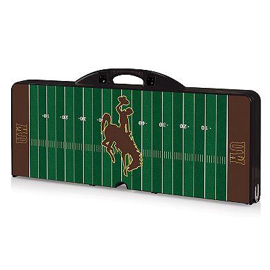 Picnic Time Wyoming Cowboys Picnic Table Portable Folding Table with Seats