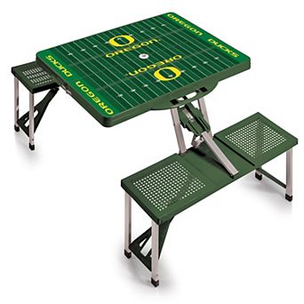 Picnic Time Oregon Ducks Picnic Table Portable Folding Table with Seats