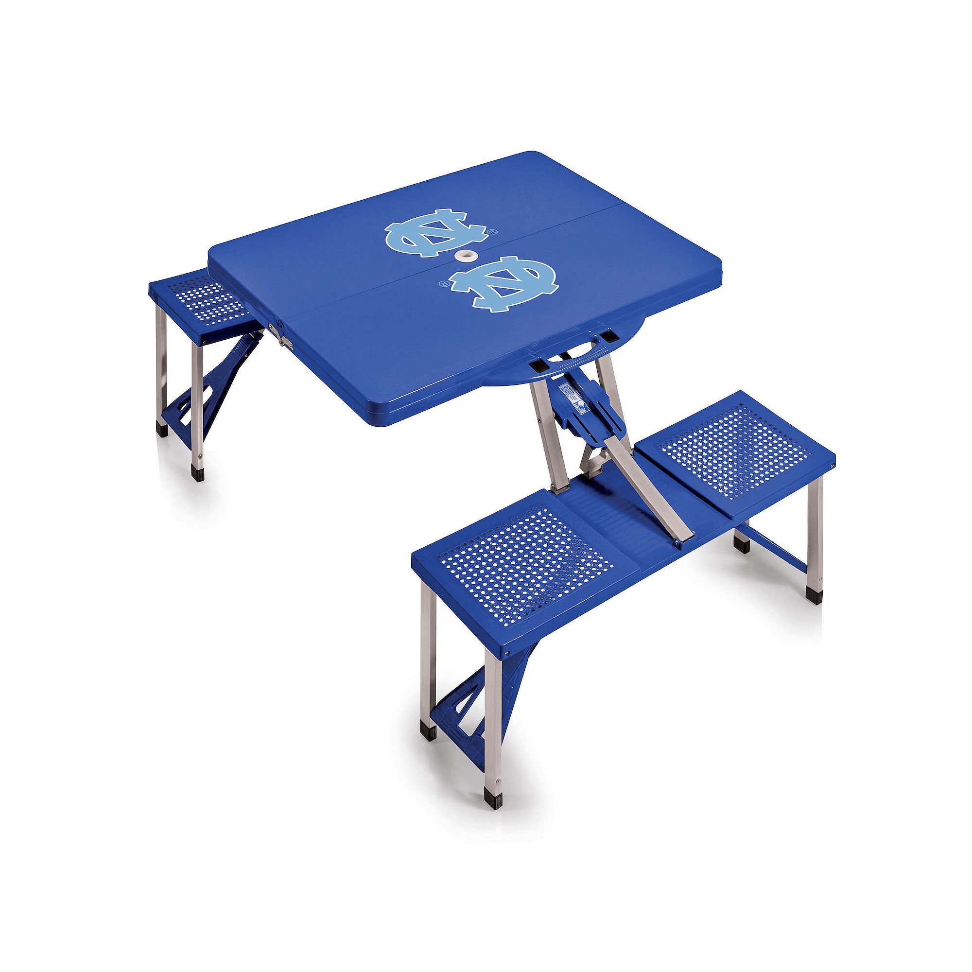 Picnic Time North Carolina Tar Heels Picnic Table Portable Folding Table wi