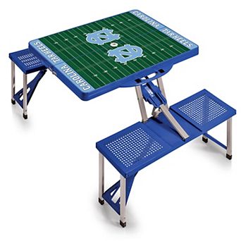 Picnic Time North Carolina Tar Heels Picnic Table Portable Folding Table with Seats