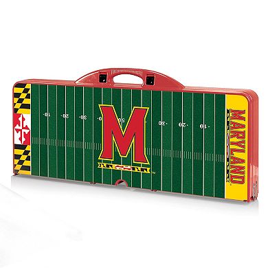 Picnic Time Maryland Terrapins Picnic Table Portable Folding Table with Seats