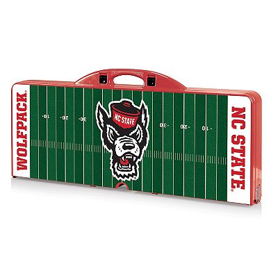 Picnic Time North Carolina State Wolfpack Picnic Table Portable Folding Table with Seats
