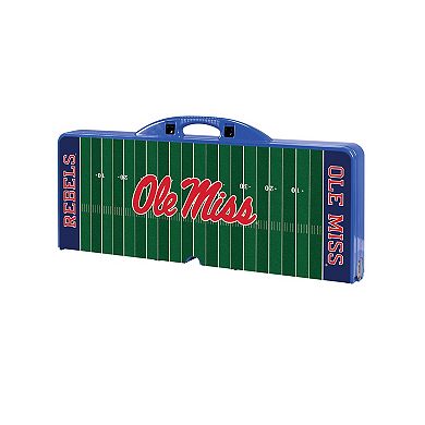 Picnic Time Ole Miss Rebels Picnic Table Portable Folding Table with Seats