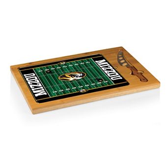 Picnic Time Missouri Tigers Icon Glass Top Cutting Board & Knife Set