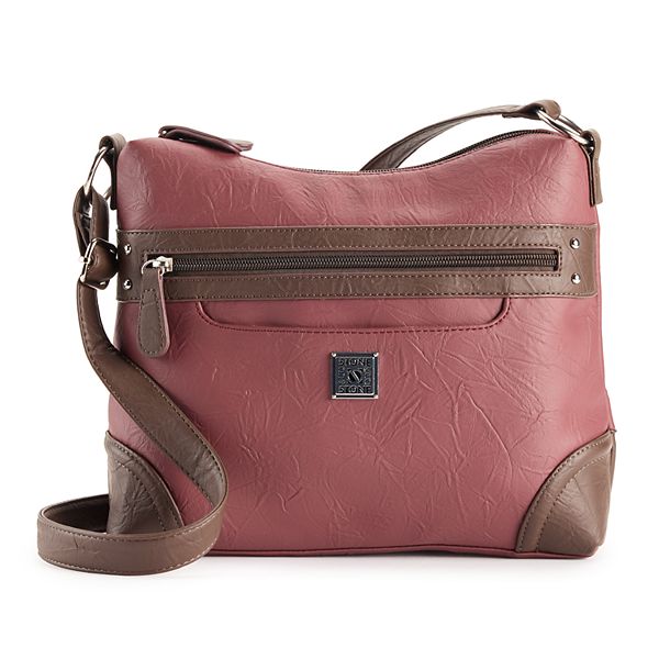 Stone & Co. Nancy Leather Hobo Bag - Burgundy Brown