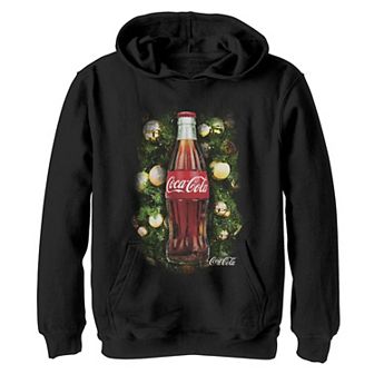 Boys 8-20 Coca-Cola Holiday Christmas Bottle Ornament Graphic Fleece Hoodie