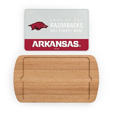 Picnic Time Arkansas Razorbacks Glass Top Serving Tray