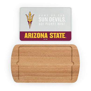Picnic Time Arizona State Sun Devils Glass Top Serving Tray