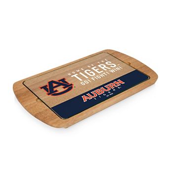 Picnic Time Auburn Tigers Glass Top Serving Tray