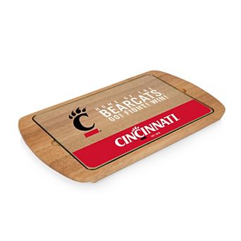 Picnic Time Cincinnati Bearcats Glass Top Serving Tray