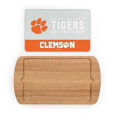 Picnic Time Clemson Tigers Glass Top Serving Tray