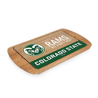 Picnic Time Colorado State Rams Glass Top Serving Tray