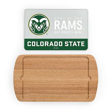 Picnic Time Colorado State Rams Glass Top Serving Tray