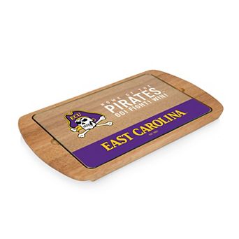 Picnic Time East Carolina Pirates Glass Top Serving Tray