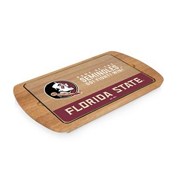 Picnic Time Florida State Seminoles Glass Top Serving Tray