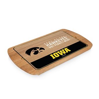 Picnic Time Iowa Hawkeyes Glass Top Serving Tray