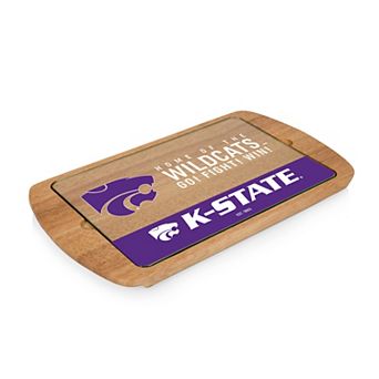 Picnic Time Kansas State Wildcats Glass Top Serving Tray