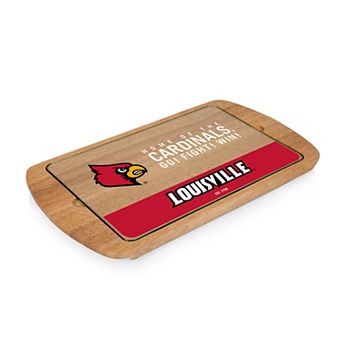Picnic Time Louisville Cardinals Glass Top Serving Tray