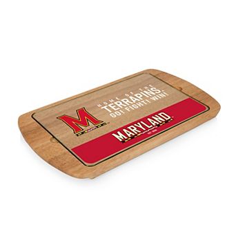 Picnic Time Maryland Terrapins Glass Top Serving Tray