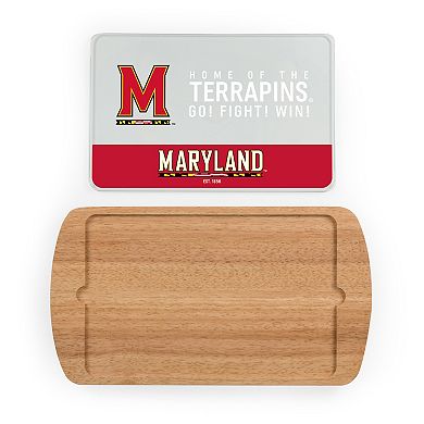 Picnic Time Maryland Terrapins Glass Top Serving Tray