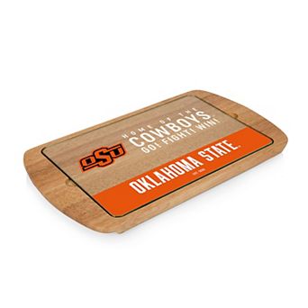 Picnic Time Oklahoma State Cowboys Glass Top Serving Tray