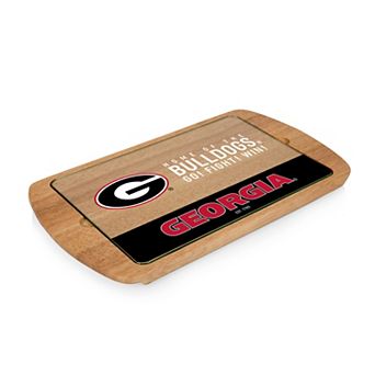 Picnic Time Georgia Bulldogs Glass Top Serving Tray