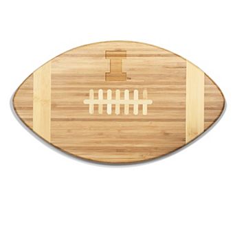 Picnic Time Illinois Fighting Illini Touchdown! Football Cutting Board & Serving Tray
