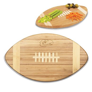 Picnic Time Kansas Jayhawks Touchdown! Football Cutting Board & Serving Tray