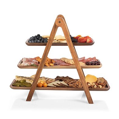 Picnic Time Stanford Cardinal Tiered Ladder Serving Station